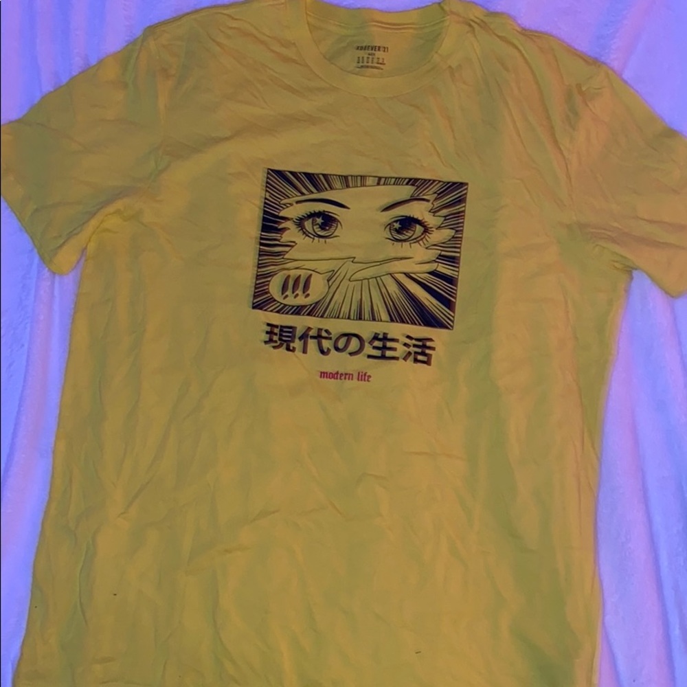 japanese anime modern life t shirt